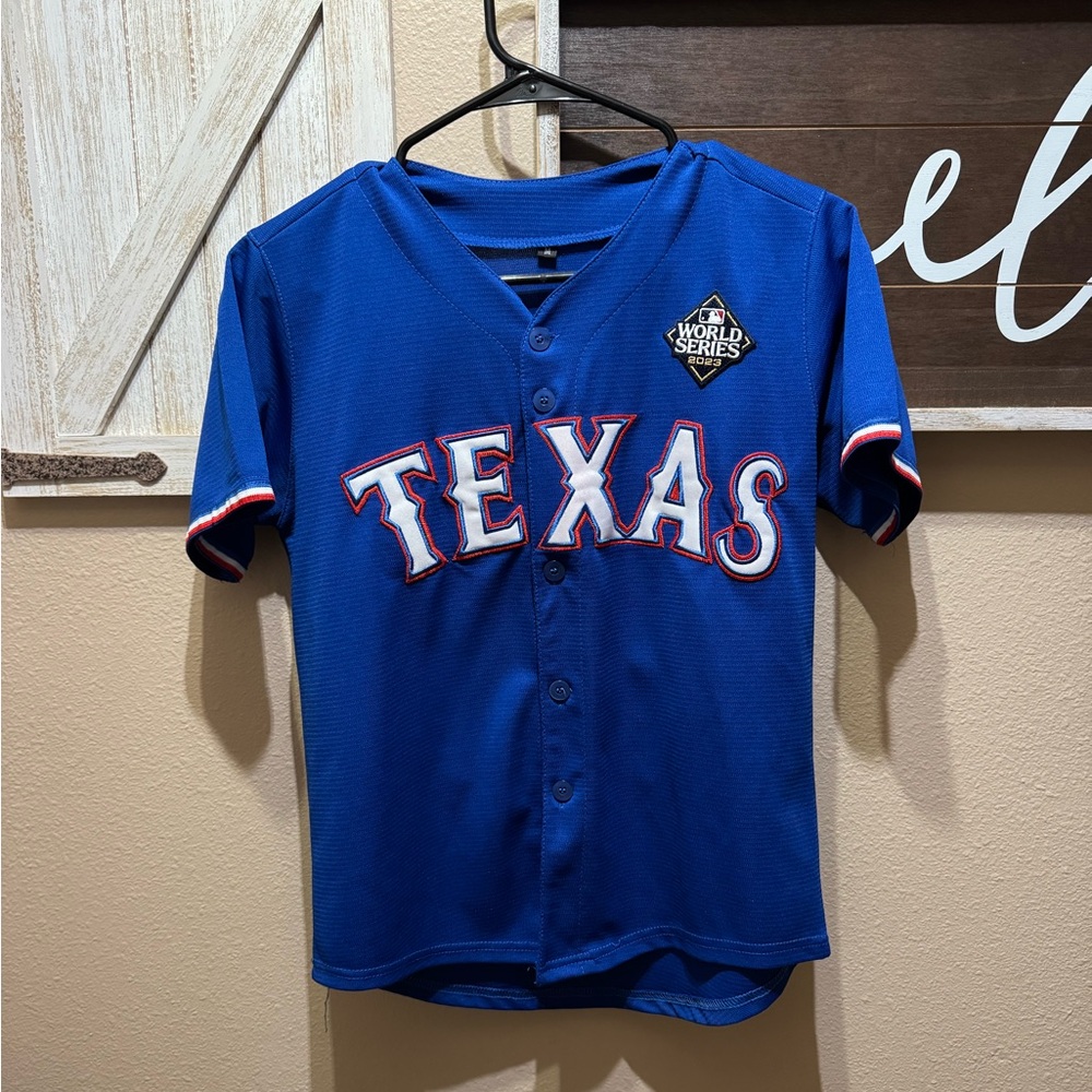 Texas Rangers Youth Baseball Jersey